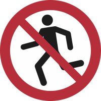 P048- ISO 7010 - Panneau Ne pas courir