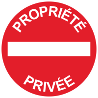 Sticker Panneau Propriété Privée