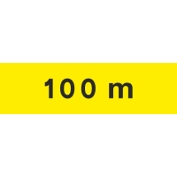 Panneau Panonceau de distance 100m