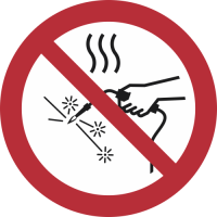P039- ISO 7010 - Panneau Travaux à chaud interdits