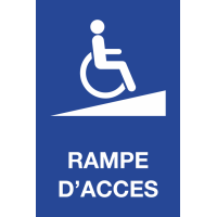 Panneau Rampe d'accès