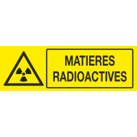 Panneau Matieres radioactive