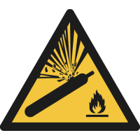 W029- ISO 7010 - Panneau Danger, Bouteille pressurisée