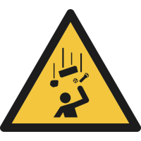 W035- ISO 7010 - Panneau Danger, Chute d’objets