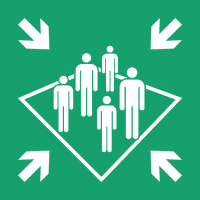 E032 - ISO 7010 - Panneau Point de rassemblement à bord du navire