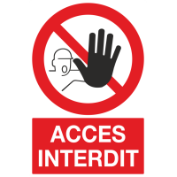 Panneau Acces interdit