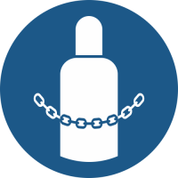 M046- ISO 7010 - Panneau Sécuriser les bouteilles de gaz