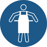 M026- ISO 7010 - Panneau Tablier de protection obligatoire