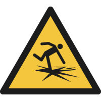 W043- ISO 7010 - Panneau Danger, Glace mince