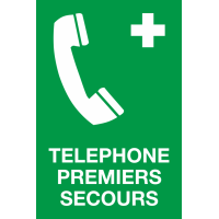 Panneau Téléphone de premiers secours
