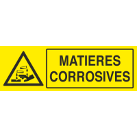 Panneau Matieres corrosives