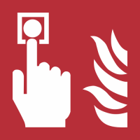 F005 - ISO 7010 - Panneau Point d’alarme incendie