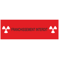 Autocollant Franchissement interdit