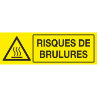 Panneau Risques de brulures