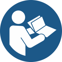 M002- ISO 7010 - Panneau Consulter le manuel/la notice d’instructions