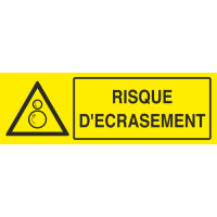 Panneau Risque d'écrasement