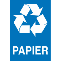 Panneau Trie des déchets papier
