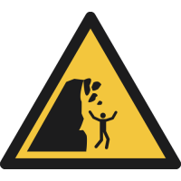 W053- ISO 7010 - Panneau Danger, Falaise instable