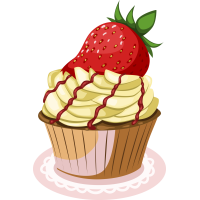 Autocollant Cup Cake 1