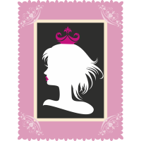 Autocollant Fashion Femme Couronne 8