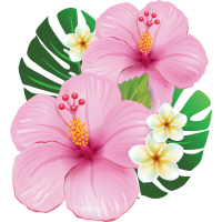 Autocollants Fleur Tropical 5