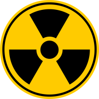 Autocollant Panneau Radiation