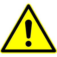 Autocollant Panneau Danger