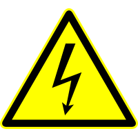 Autocollant Panneau Danger Electrocution