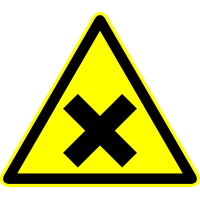 Autocollant Panneau Danger Toxique