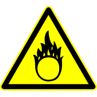 Autocollant Panneau Danger Chimique