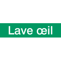 Autocollant Signalisation Lave oeil
