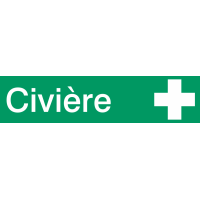Autocollant Signalisation Civière