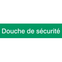 Autocollant Signalisation Douche De Sécurité