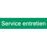 Autocollant Signalisation Service Entretien