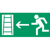 Autocollant Signalisation Sortie Secours Echelle 1