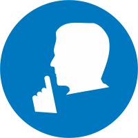 Autocollant Obligation Silence