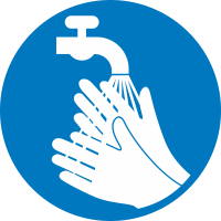 Autocollant Obligation Se Laver Les Mains