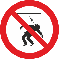 Autocollant Interdiction De Toucher Haute Tension