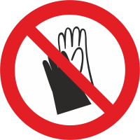 Autocollant Port De Gants De Protection Interdit