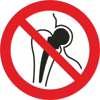 Autocollant Interdiction Porteurs D'un Implant Métallique