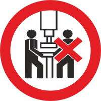 Autocollant Interdiction D'être Plus D'1 Sur Une Machine