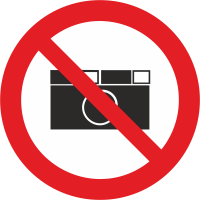 Autocollant Défense De Photographier