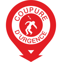Autocollant Coupure D'urgence