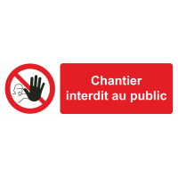 Autocollant Chantier Interdit Au Public