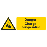 Autocollant Danger ! Charge Suspendue