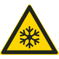 Autocollant Danger Basse Température