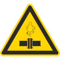 Autocollant Danger Vapeur Chaude