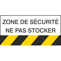 Autocollant Danger Zone De Sécurité Ne Pas Stocker