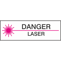 Autocollant Danger Laser