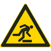 Autocollant Danger De Trébuchement